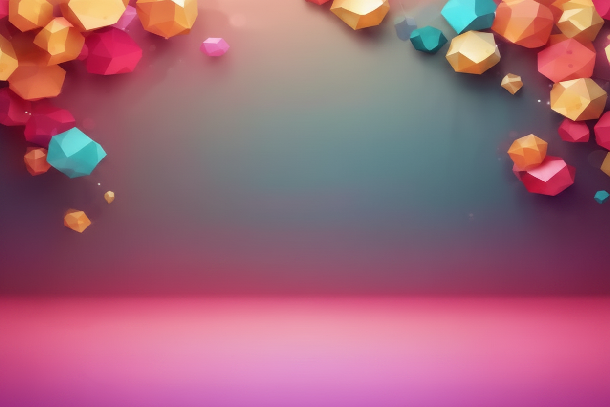 Colorful gem banner background